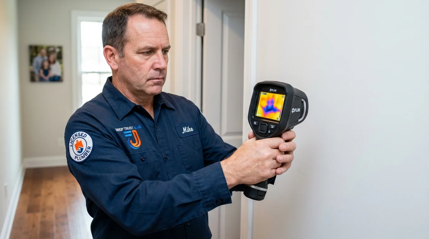 Thermal imaging leak detection by Johns Plumbing LLC in Tyler
